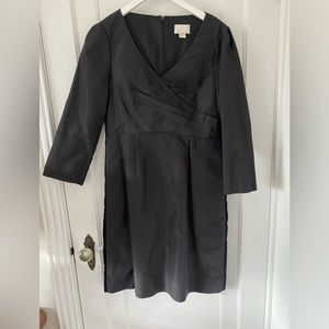 J Crew Black Taffeta Dress. Fully lined. This dress has been altered.